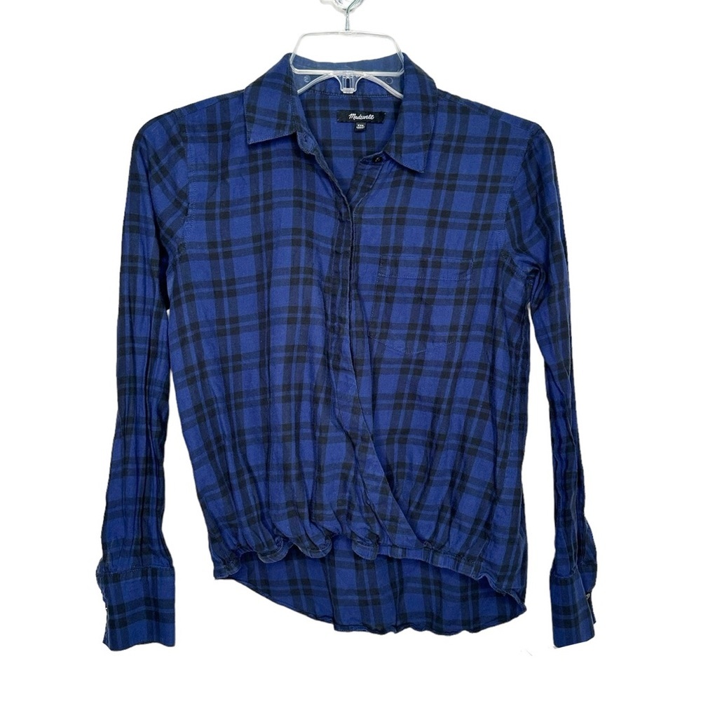 Madewell Wrap-Front Shirt in Arion Plaid - Picture 4 of 13